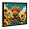 Stupell Industries Cute Happy Highland Cow Floating Frame, design by Momart